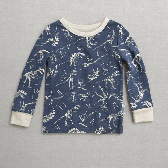 Dinosaur Fossil Baby Pajama Set – 2-Piece Cotton Sleepwear 18M - Picture 2 of 5